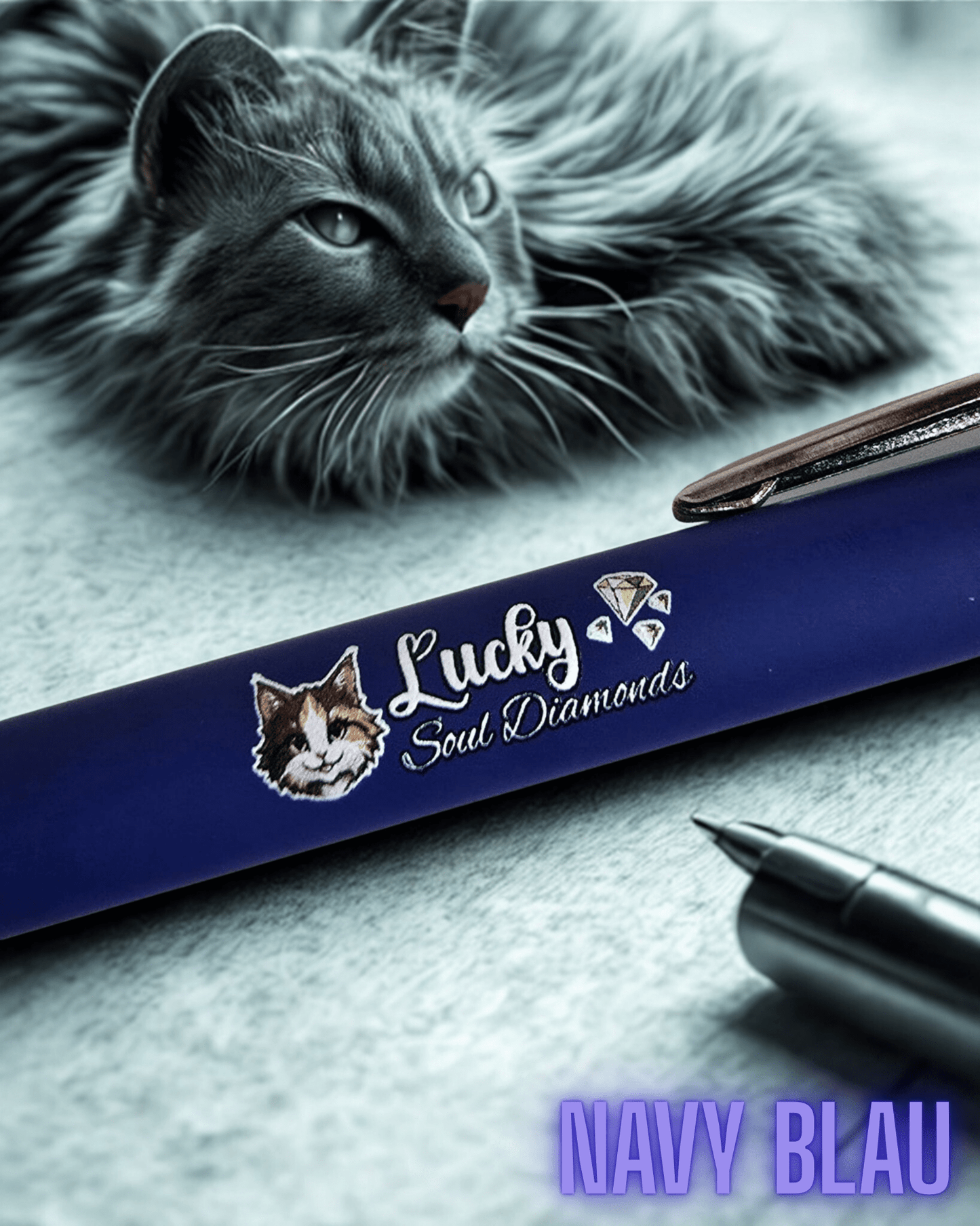 Premium Kugelschreiber aus Metall - Lucky Soul Diamonds