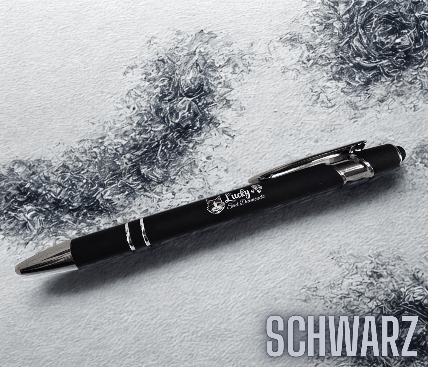 Premium Kugelschreiber aus Metall - Lucky Soul Diamonds