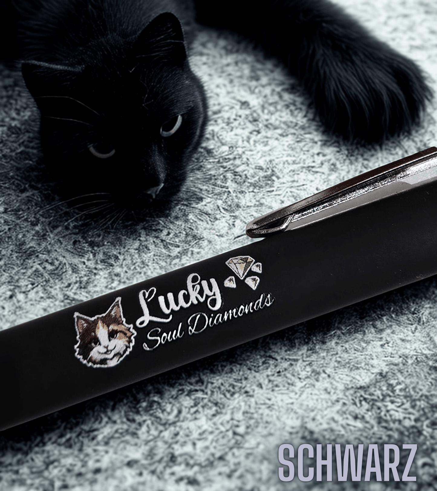 Premium Kugelschreiber aus Metall - Lucky Soul Diamonds