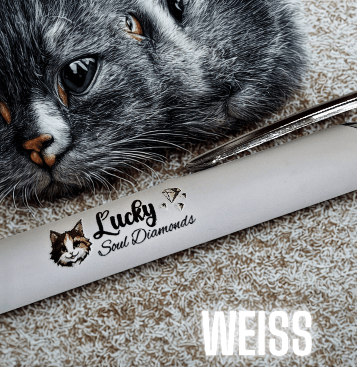 Premium Kugelschreiber aus Metall - Lucky Soul Diamonds