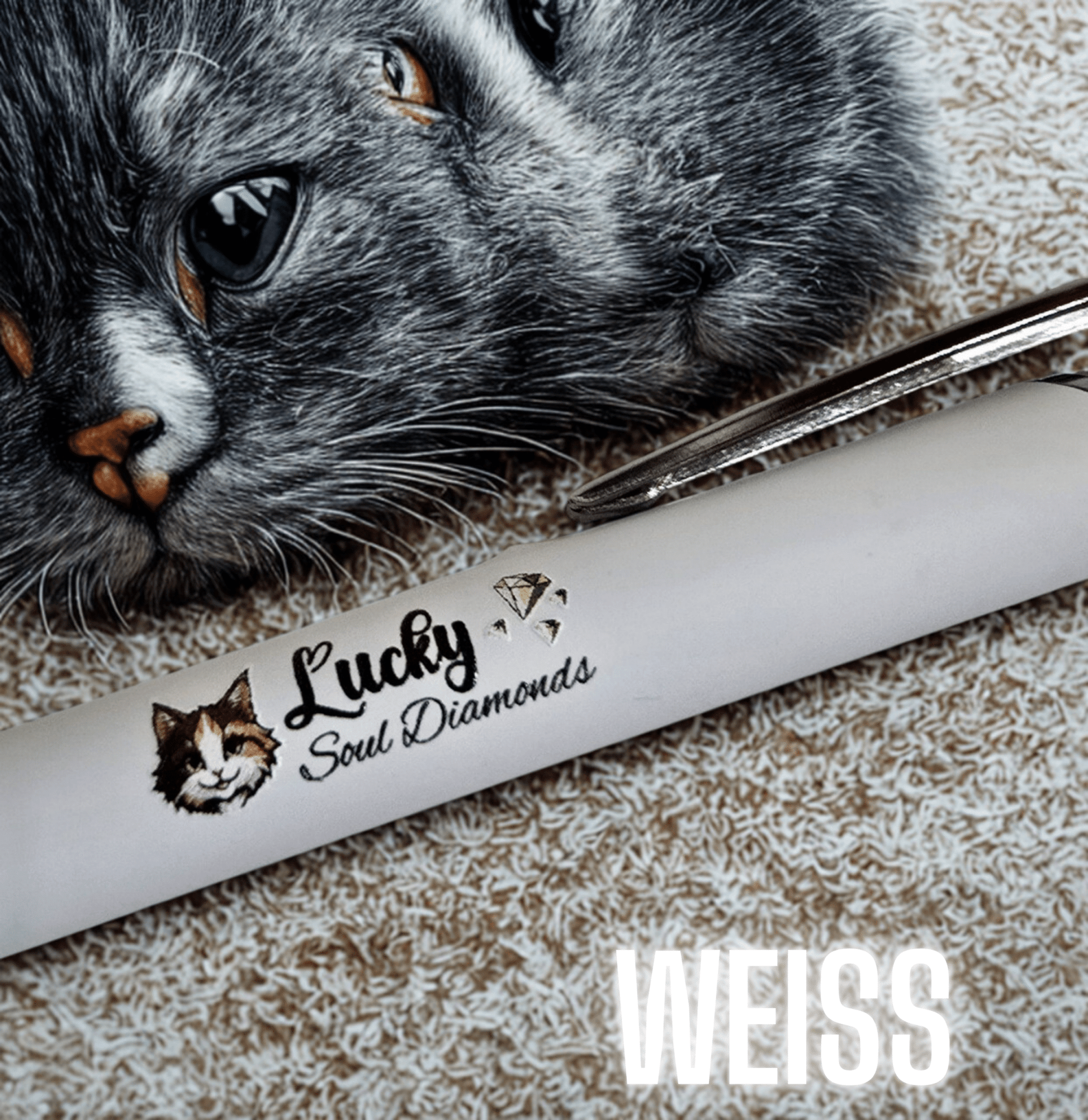 Premium Kugelschreiber aus Metall - Lucky Soul Diamonds