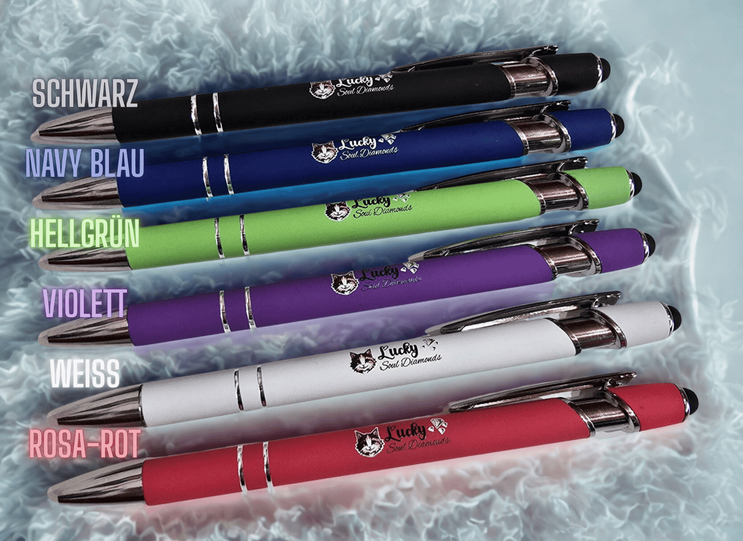 Premium Kugelschreiber aus Metall - Lucky Soul Diamonds