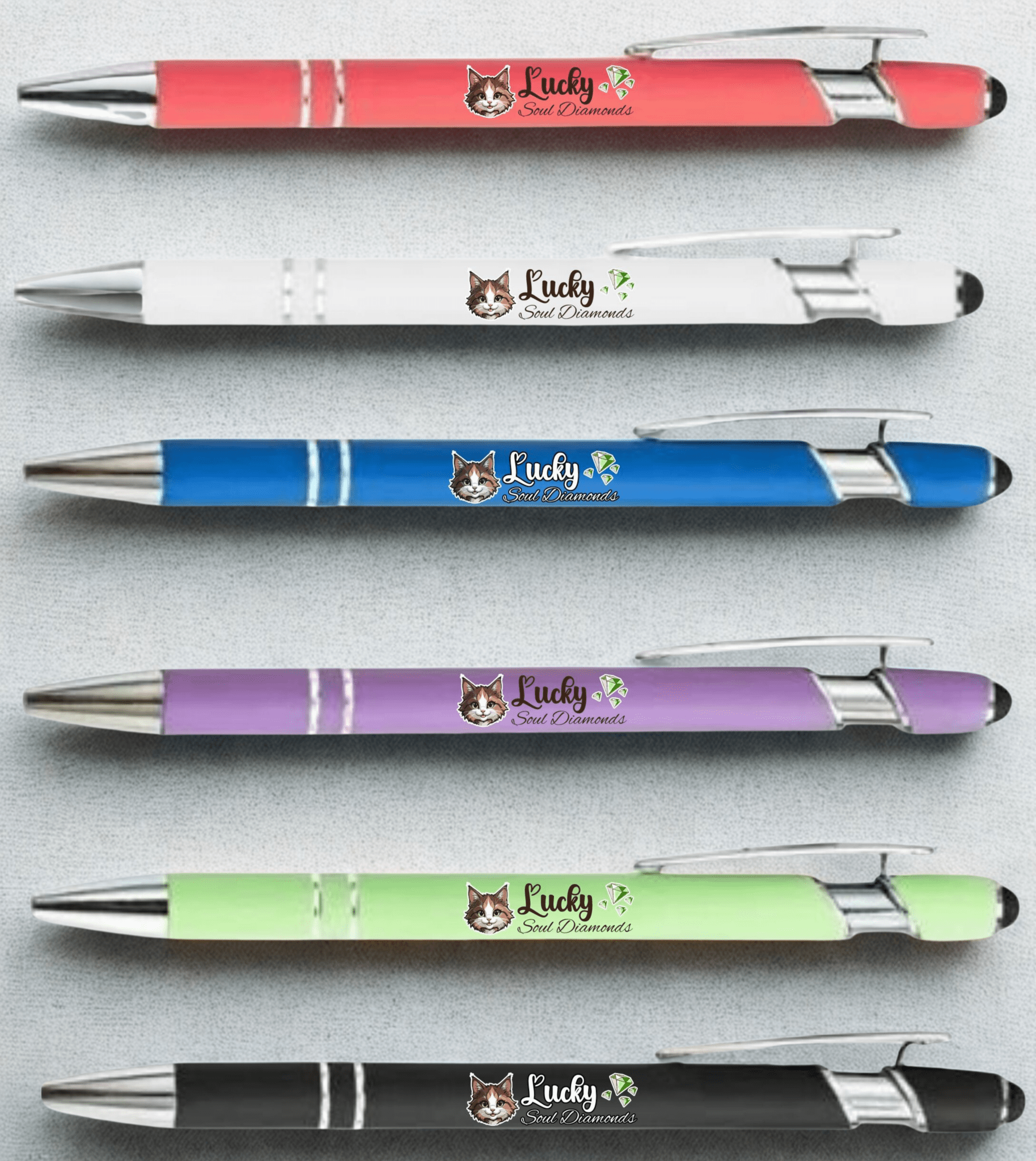 Premium Kugelschreiber aus Metall - Lucky Soul Diamonds
