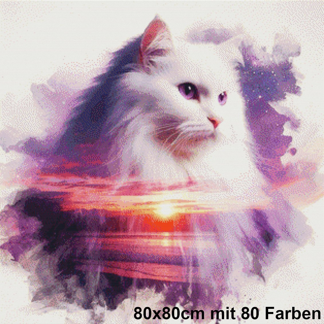 Mystic Horizon Cat - Lucky Soul Diamonds