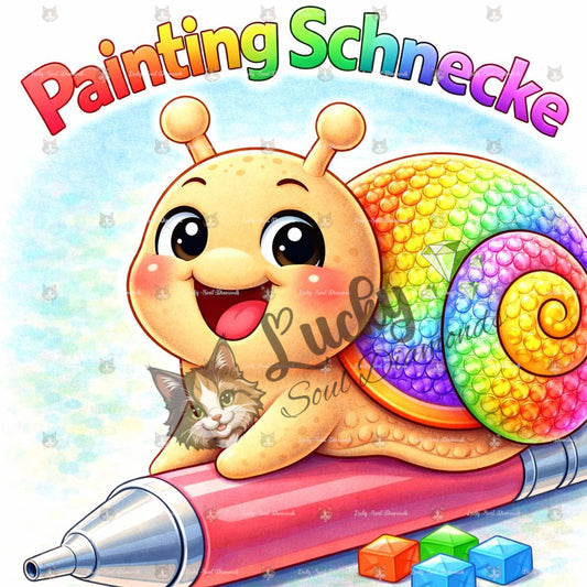 Coverpapier | Motiv: Diamond Painting Schnecke