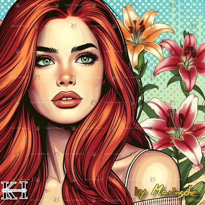 Floral Pop Up Girl - Lucky Soul Diamonds