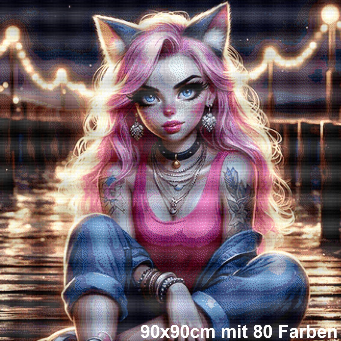 Starlit Cat Queen - Lucky Soul Diamonds