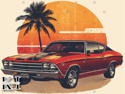 Sunset Dream Car - Lucky Soul Diamonds