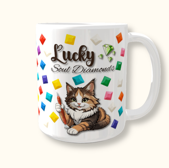 Tasse "Diamond Painting Steine" - Lucky Soul Diamonds