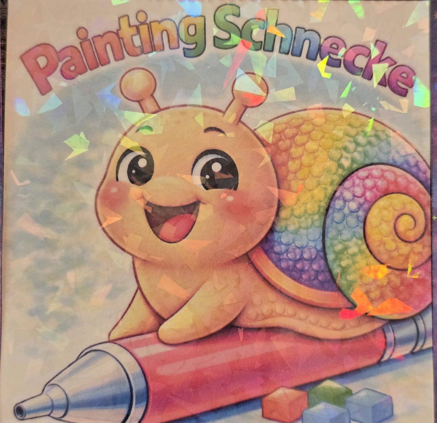 Coverpapier | Motiv: Diamond Painting Schnecke