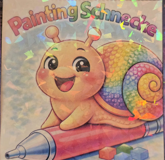 Coverpapier | Motiv: Diamond Painting Schnecke