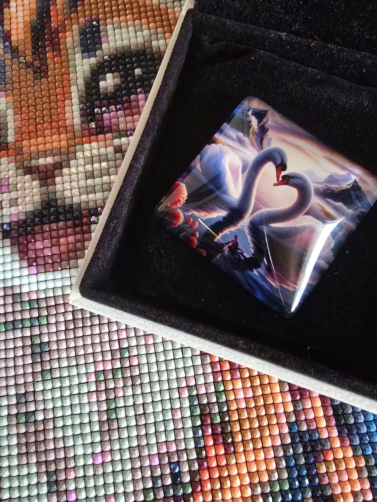 Cover Minder "Das Herz des Sees" mit Glas & Magnet