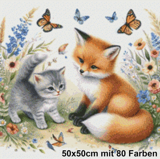 Wiesenpoesie mit Fuchs & Kätzchen - Lucky Soul Diamonds