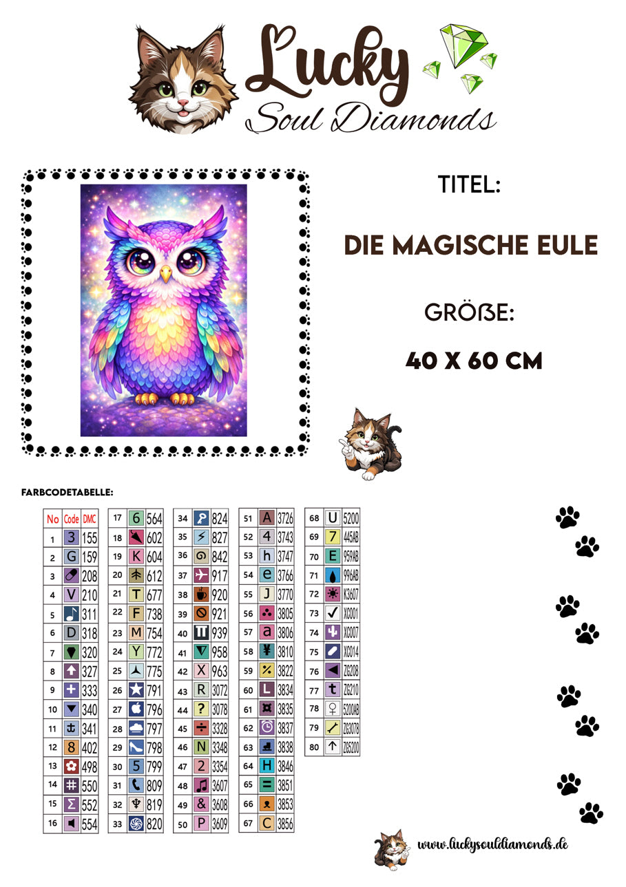 Die magische Eule | Infinity Frame